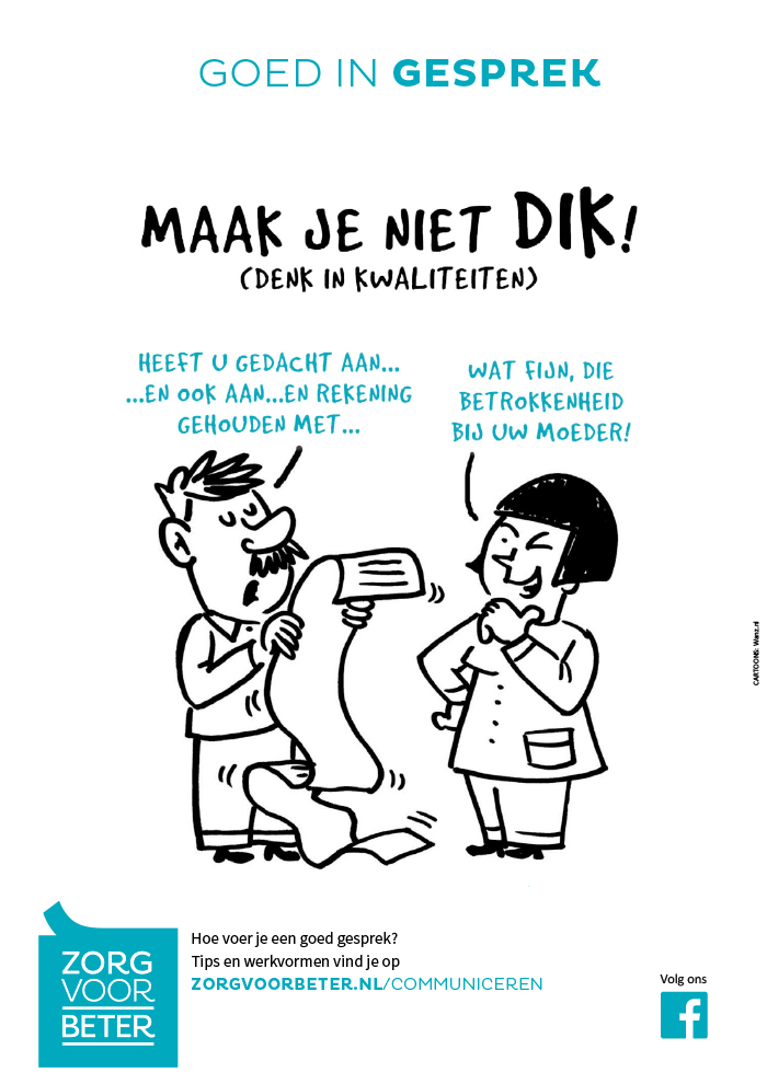 Poster_communiceren_zorg_maak_je_niet_dik